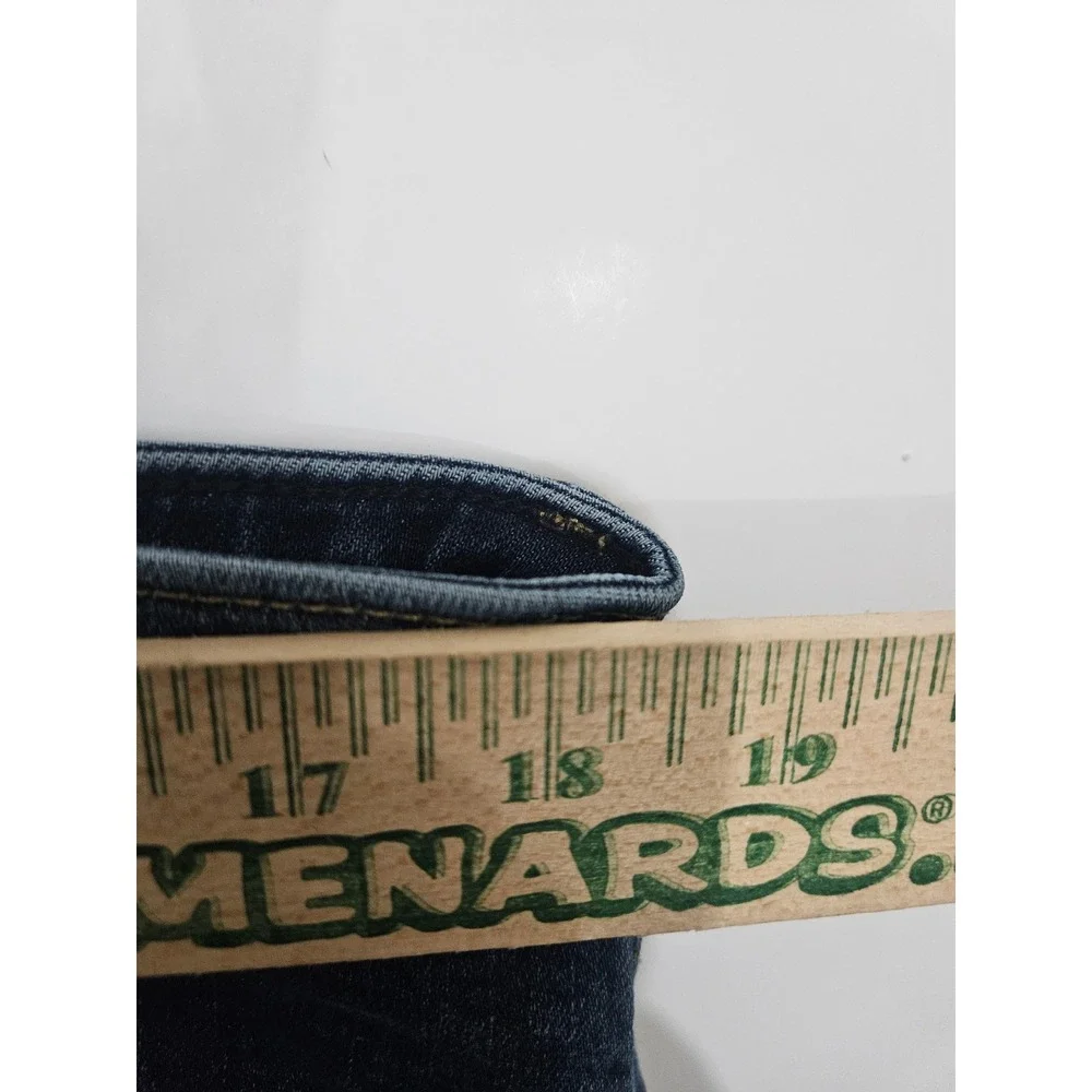 American Eagle Mens Athletic Straight Jeans Dark Wash Blue 38x32 Stretch Denim